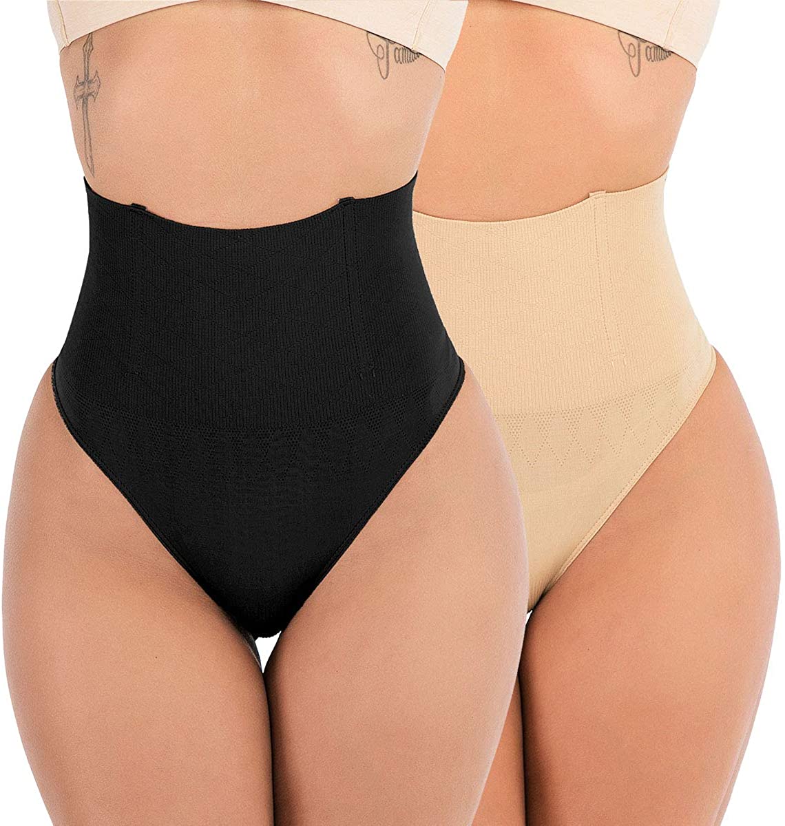 Price:$4.99 Women Waist Cincher Girdle Tummy Control Sexy Thong Panty Slimmer Body Shaper at Amazon Women’s Clothing store