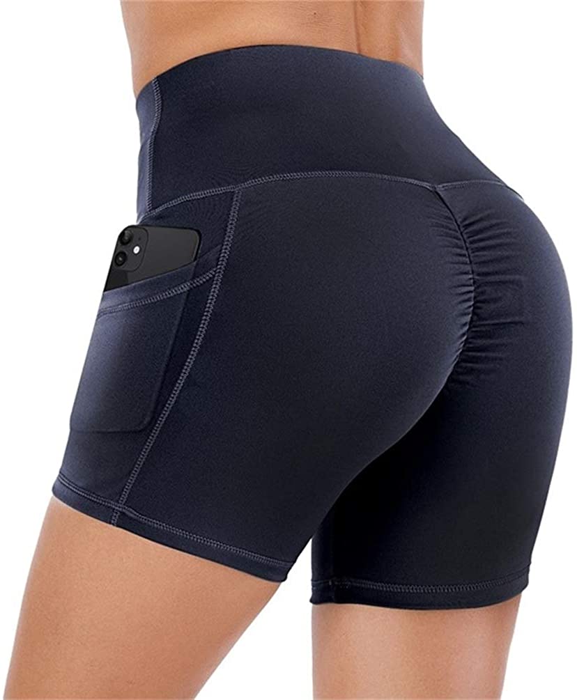 Price:$7.59 Butt Scrunch High Waisted Yoga Shorts for Women Spandex Booty Shorts Gym Workout Shorts with Pockets : Clothing, Shoes & Jewelry