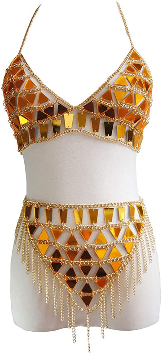 Price:$35.99 Cloris Women's Sexy Suit Body Chain (A) : Clothing, Shoes & Jewelry