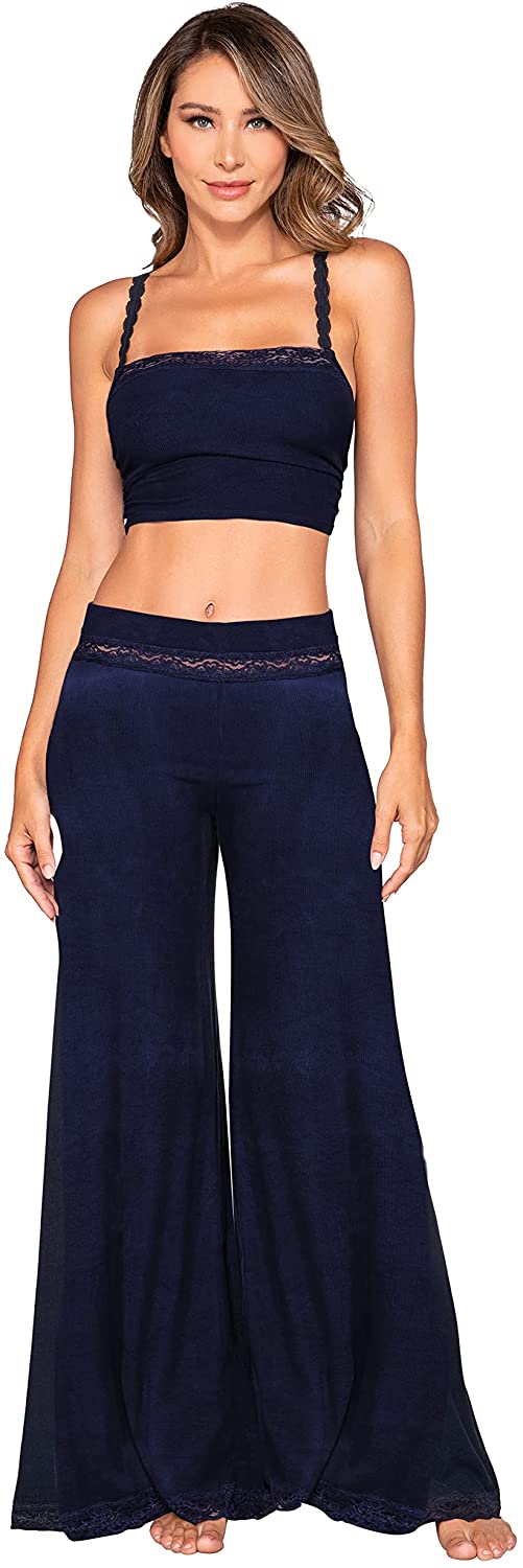 Price:$52.30 Women's Wide Leg Pajama Camisole Set: Clothing, Shoes & Jewelry