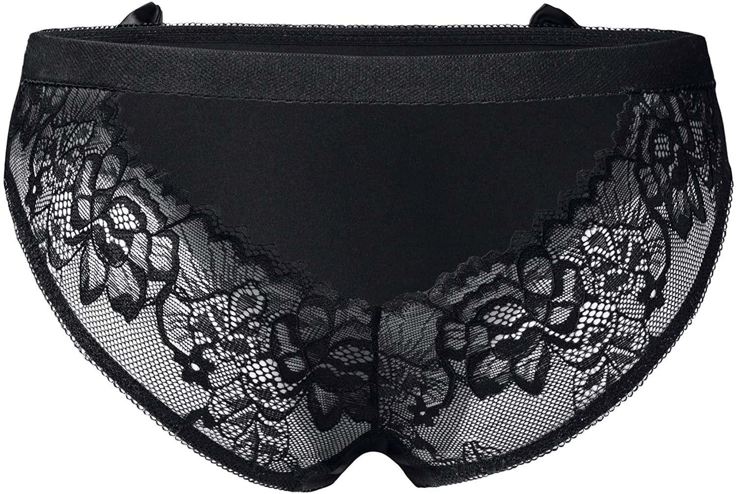 Price:$7.99 lace sexy panties with bows at Amazon Women’s Clothing store