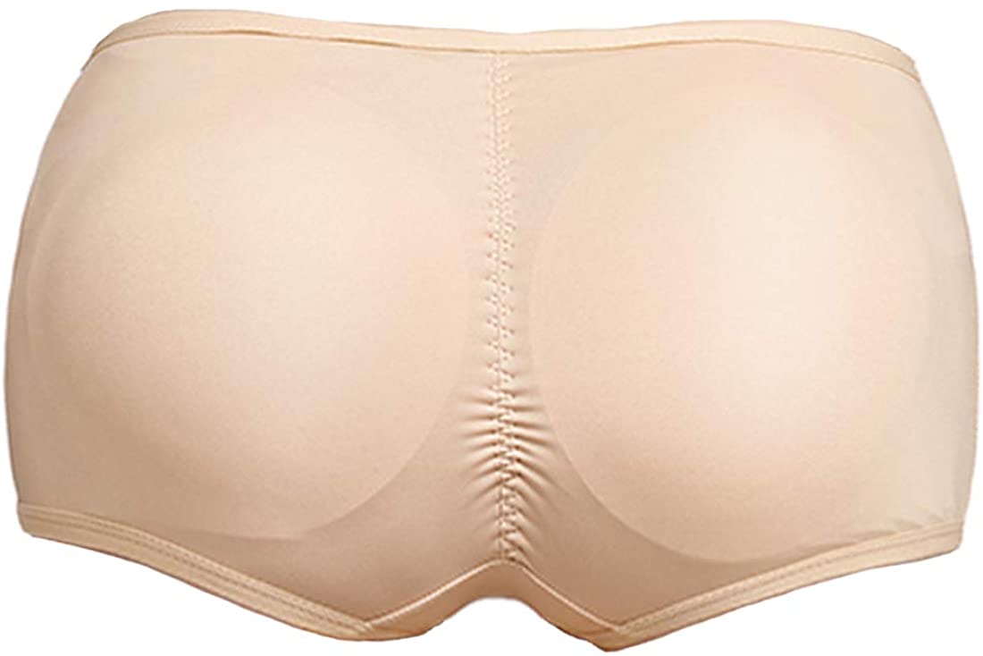 Price:$6.99 Women Butt Lifter Padded Bum Control Panties Hip Enhancer Body Shaper Perspective Fake Ass Boy Shorts Mesh Shapewear at Amazon Women’s Clothing store