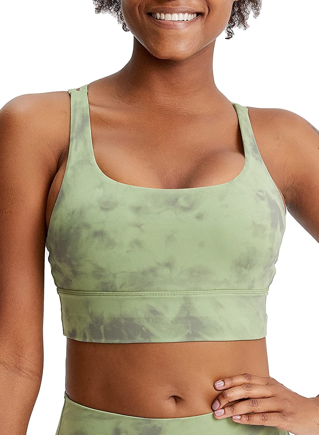 Price:$15.99 Women's Ribbed Sports Bras High Impact Strappy Back Fitness Yoga Bra at Amazon Women’s Clothing store