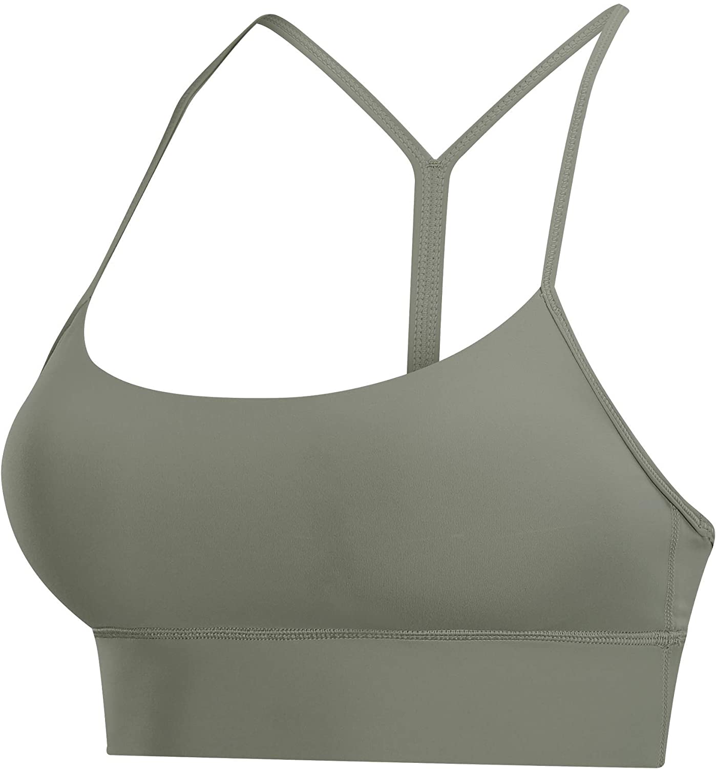 Price:$25.88 Sexy Longline Strappy Padded Sports Bra for Women, Light Support Y Racer Back Yoga Bra Crop Tank Top at Amazon Women’s Clothing store