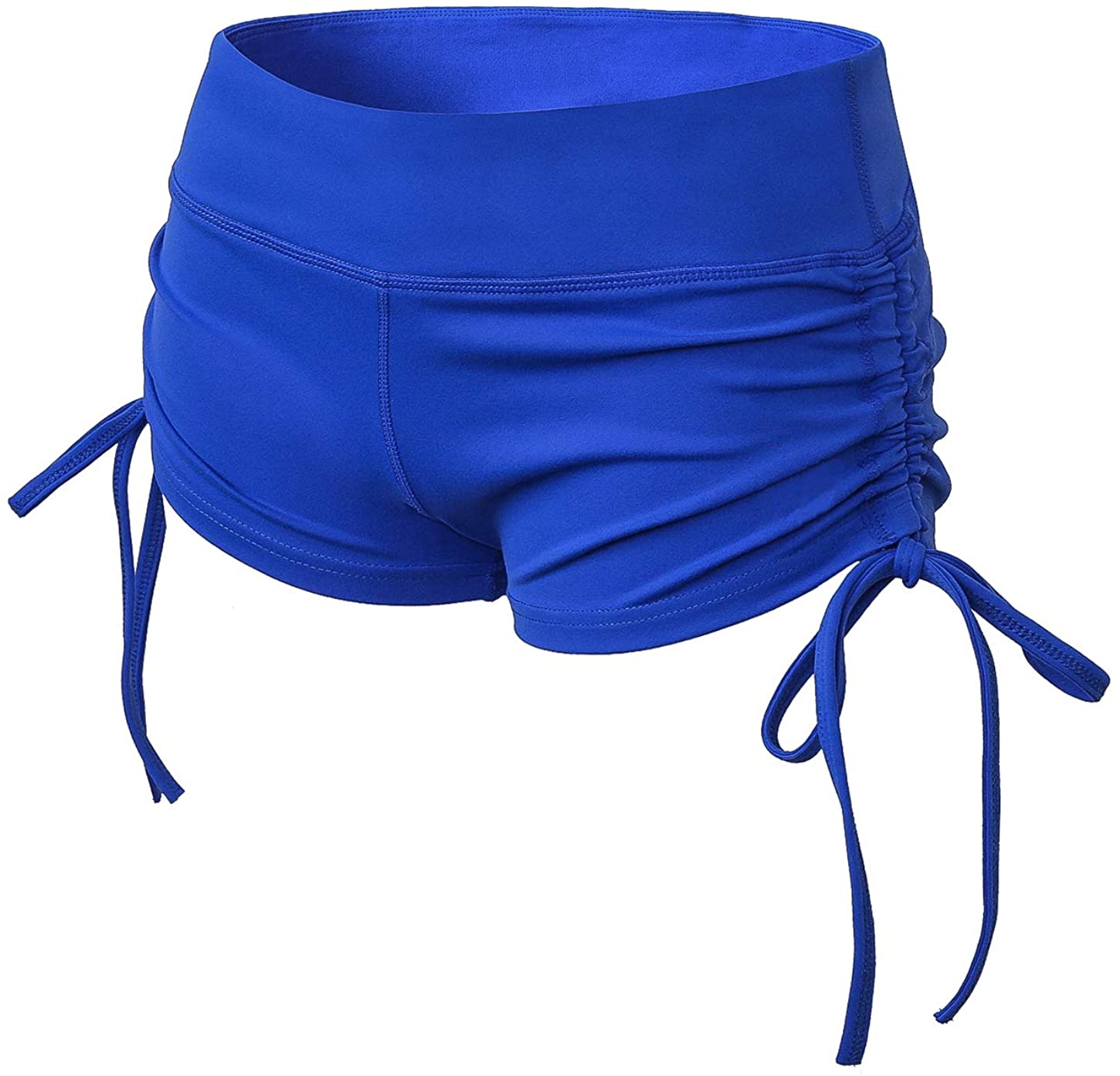 Price:$13.99 Women's Elastic Fitness Running Sport Yoga Shorts with Side Drawstring at Amazon Women’s Clothing store