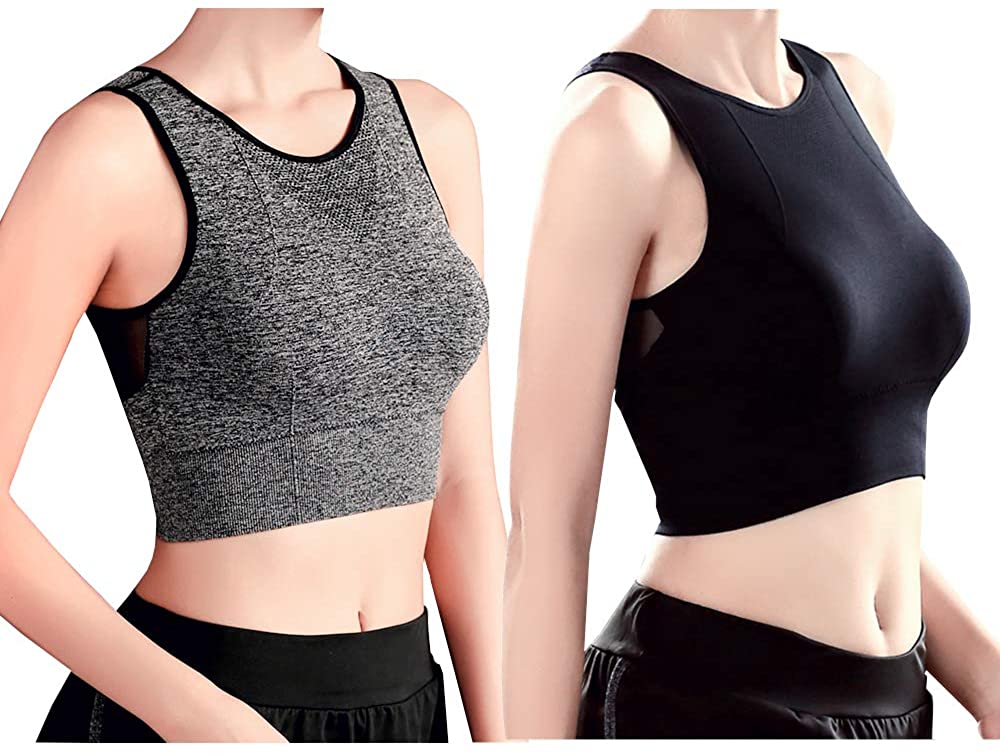 Price:$18.99 Pack Racerback Sports Bras Women Medium Impact Workout Yoga Gym Activewear Bra at Amazon Women’s Clothing store