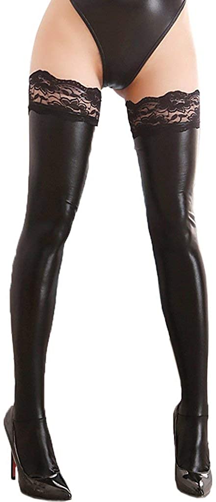Price:$5.90 Women's Lingerie Ultra-Wide Black Lycra Wet Look, Black, Size Free size: Clothing, Shoes & Jewelry