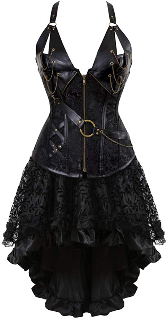 Price:$49.98 Corsets for Women Dress Up Corset Top Bustier Suits: Clothing, Shoes & Jewelry