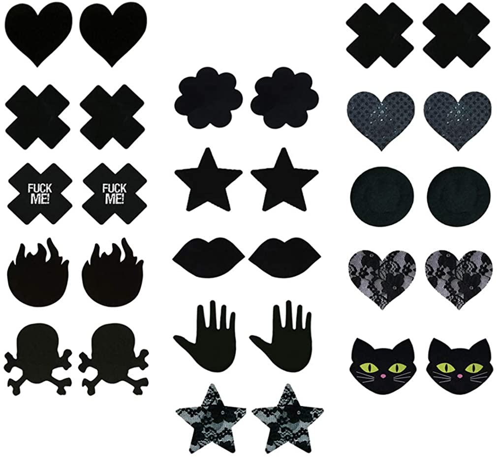 Price:$7.99 15PAIRS Nipple Covers - Nipple Covers Breast Petals for Women Rave Pasties Self Adhesive Pasty at Amazon Women’s Clothing store