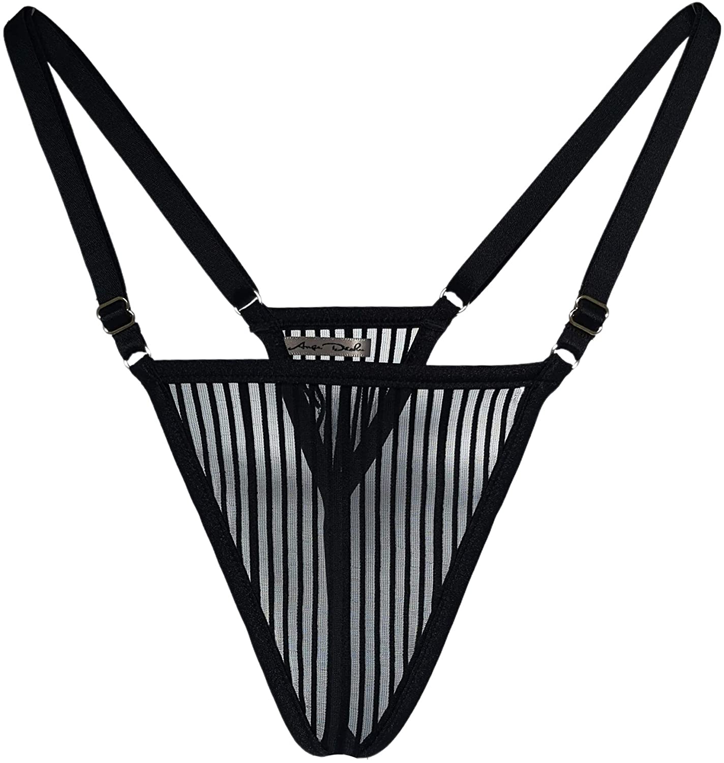 Price:$33.00 sexy underwear see through adjustable panties G string thong handmade gift for her (SMALL, Black) : Clothing, Shoes & Jewelry