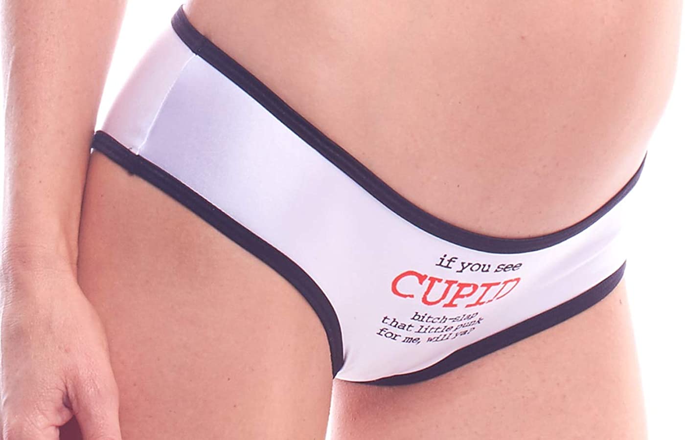 Price:$15.16 Women's Love Collection's Perfect Panty, Message to Cupid Print, One Size at Amazon Women’s Clothing store
