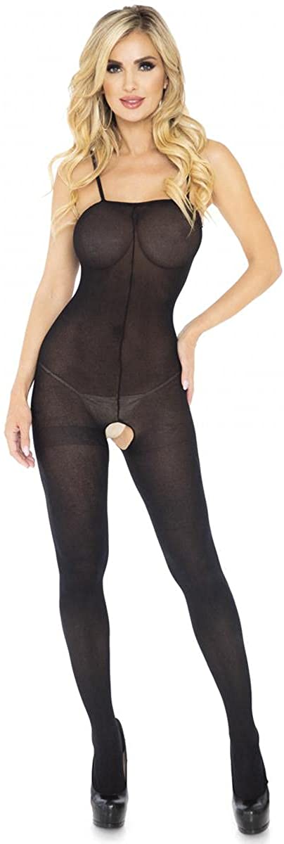 Price:$15.99 Avenue Women's Spaghetti Strap Opaque Bodystocking, Black, One Size: Adult Exotic Lingerie Bodystockings: Clothing, Shoes & Jewelry