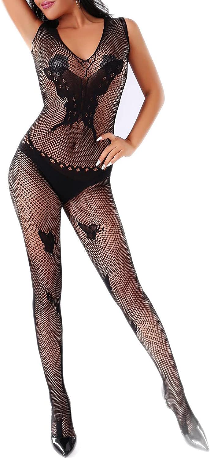 Price:$9.18 Dolcetto Women Sexy Lingerie Bodystockings with Garter Belts One Piece Bodysuit Black: Clothing, Shoes & Jewelry