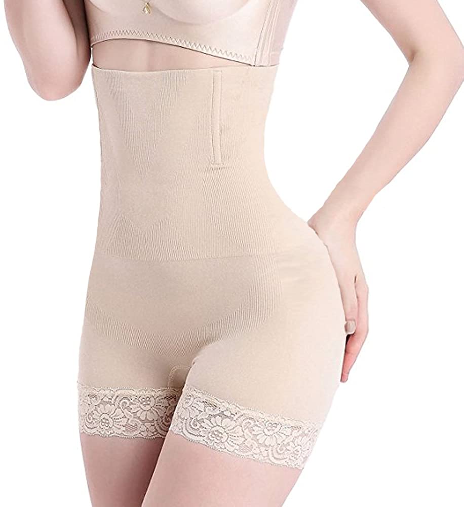Price:$10.90 Womens Shapewear Panties Bodysuit Body Shaper High Waist Tummy Control Seamless Strapless Slimming Panty Briefs at Amazon Women’s Clothing store