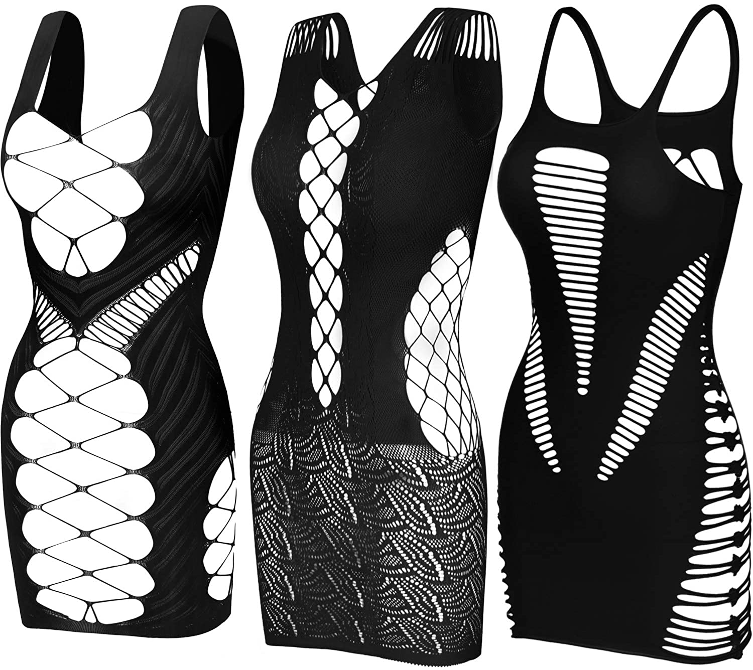 Price:$11.59 Pieces Black Fishnet Dresses Mesh Lingerie Fishnet Hollow Fishnet Sleepwear for Women Favor (Color Set 10): Clothing, Shoes & Jewelry
