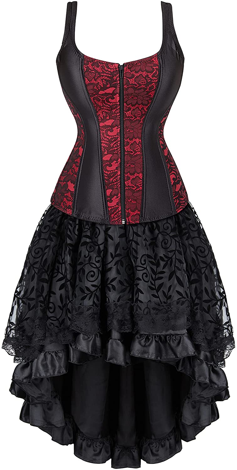 Price:$45.98 Women Strap Corset Costume Gothic Victorian Corsets Burlesque Dresses Moulin Rouge: Clothing, Shoes & Jewelry