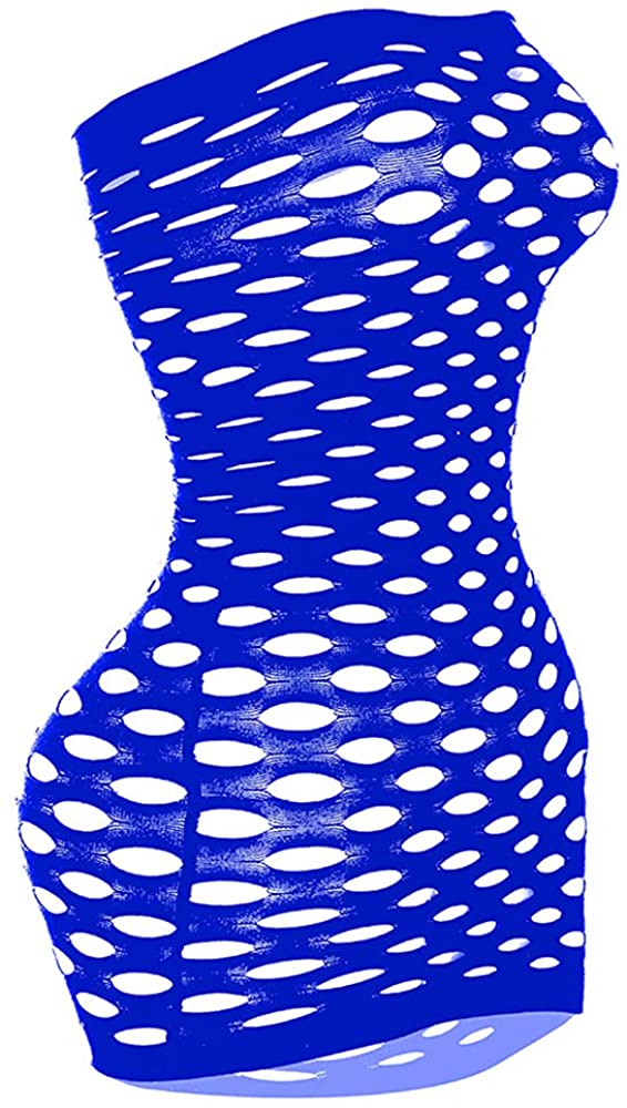 Price:$6.99 Sexy Costumes Womens Mesh Chemise Dress Fishnet Lingerie Babydoll Nighties Minidress Perspective Lingerie, Blue, One Size: Clothing, Shoes & Jewelry