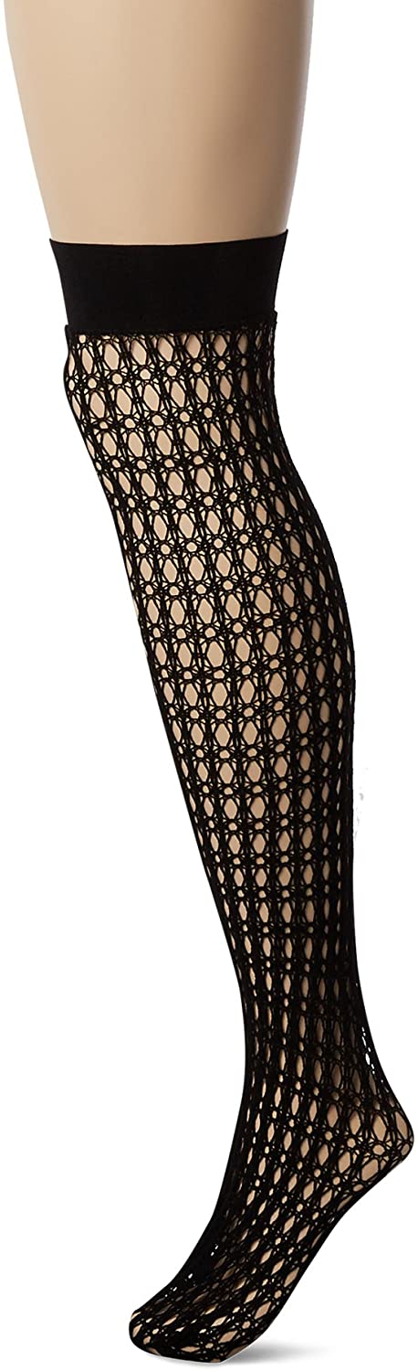 Price:$6.17 Rofe Women's Quarter Crochet Net Thigh High, Black, One Size: Fetish Wear Stockings: Clothing, Shoes & Jewelry