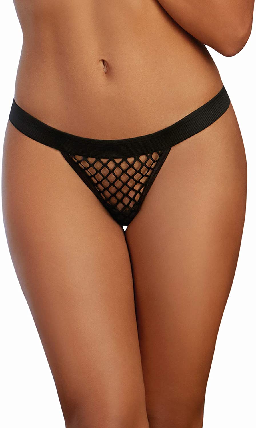 Price:$3.94 Women's Fishnet G-String with Wide Elastic Waistband: Clothing, Shoes & Jewelry