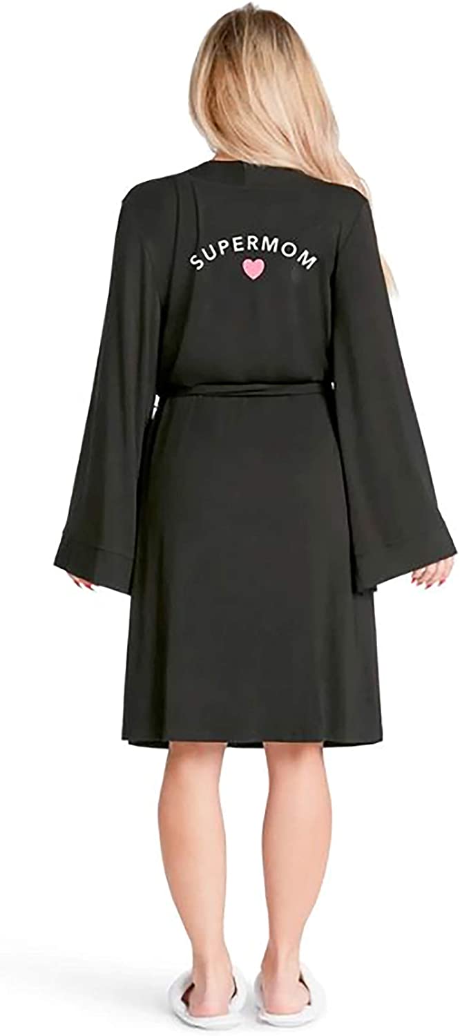 Price:$90.00 Angeles Trading Co Lightweight Robe-Supermom Women’s Long Solid Wrap Robe-Baby Shower, Wedding, Mother’s Day, Bachelorette, One Size-Black at Amazon Women’s Clothing store