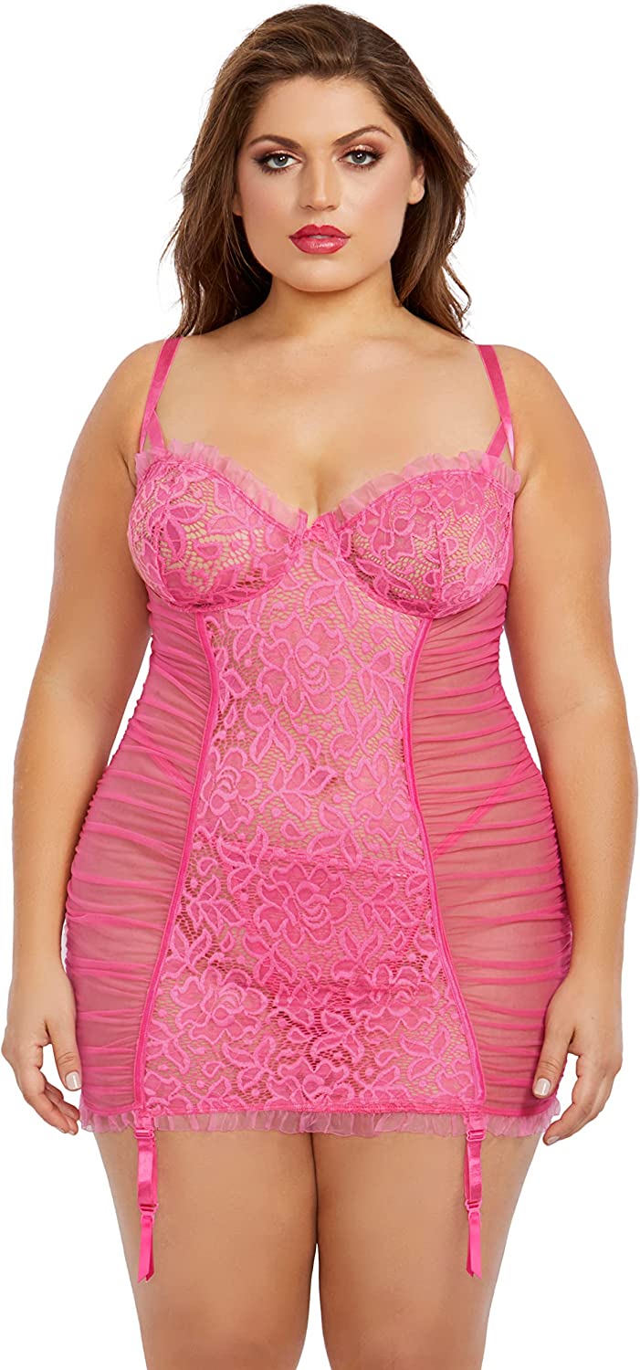 Price:$41.48 womens Ps Ruffled Garter Slip Set: Clothing, Shoes & Jewelry