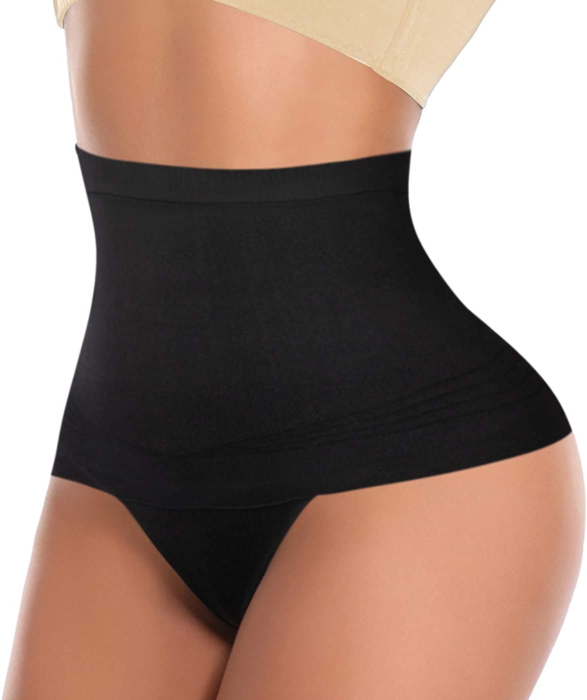 Price:$16.99 Women Waist Cincher Thong Shapewear Seamless Body Shaper Thong Tummy Control Slimming Thong Shaper at Amazon Women’s Clothing store