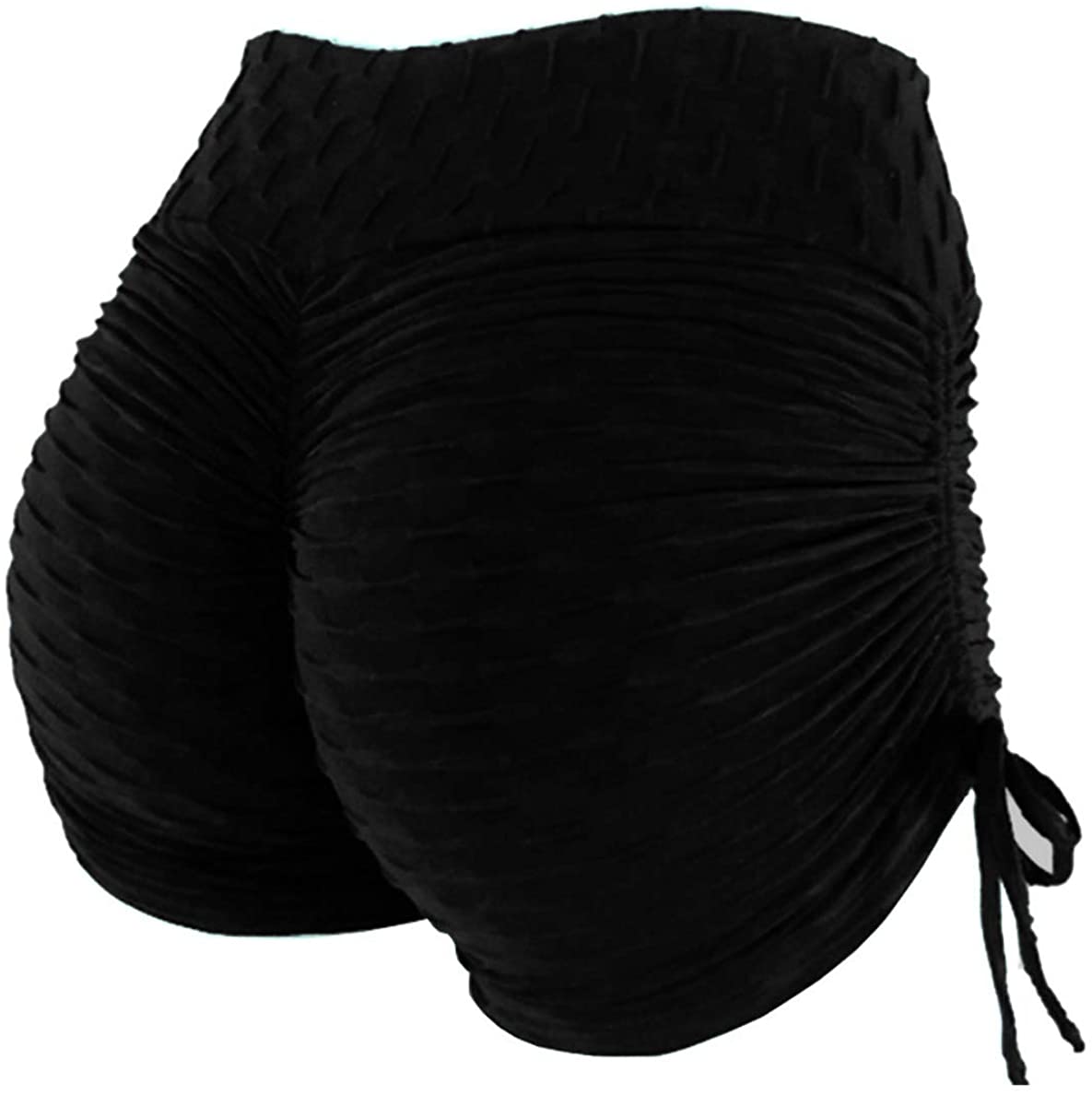 Price:$6.22 Womens Butt Lift Yoga Shorts High Waisted Ruched Bandage Running Shorts at Amazon Women’s Clothing store