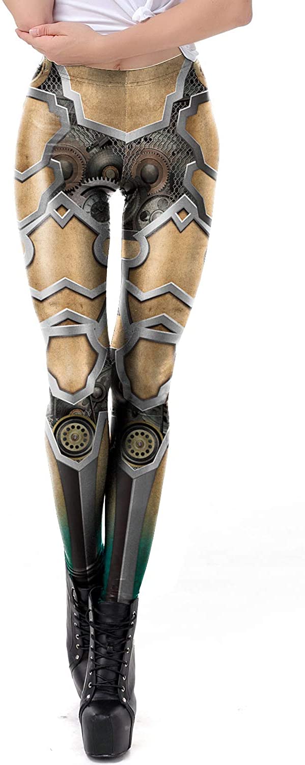 Price:$11.89 Steampunk Retro Leggings Comic Cosplay Punk Print Polyester Gothic Trousers Capris Pants S-4XL Plus Size at Amazon Women’s Clothing store