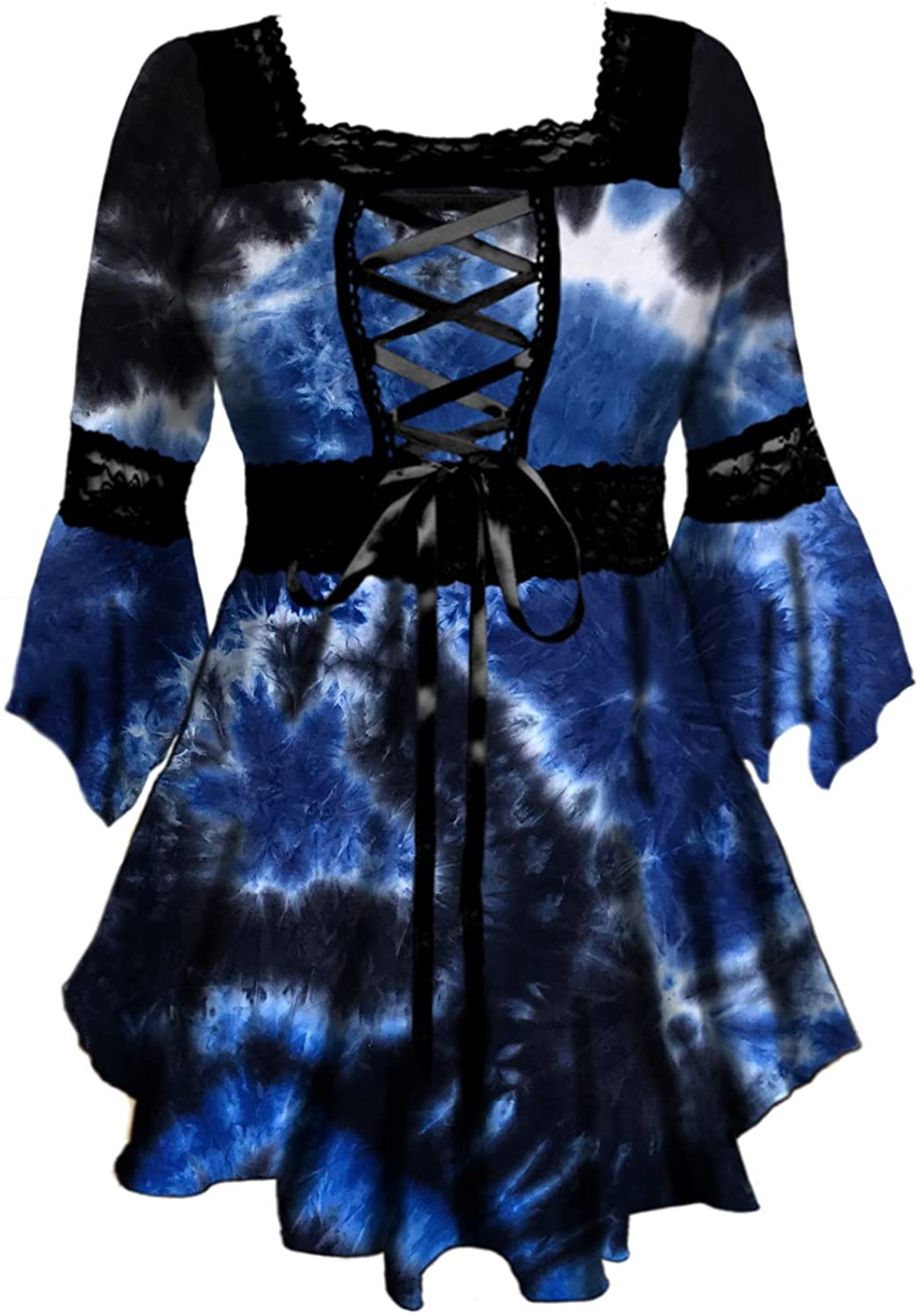 Price:$55.99 to Wear Renaissance Corset Top: Victorian Gothic Boho Women's Peasant Festival Fair Cosplay Lace Blouse at Amazon Women’s Clothing store: Plus Size Renaissance Shirt