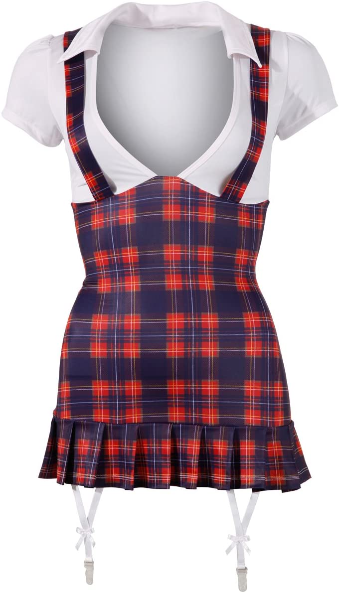 Price:$43.87 Collection Sexy School Girl Costume, Blue, X-Large, 330 Gram : Health & Household