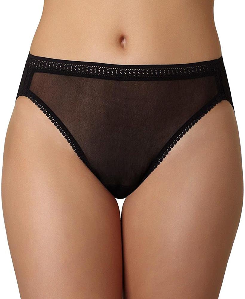 Price:$17.00 Women's Size Gossamer Mesh Plus Hi Cut Brief, Black, 1X at Amazon Women’s Clothing store: Briefs Underwear