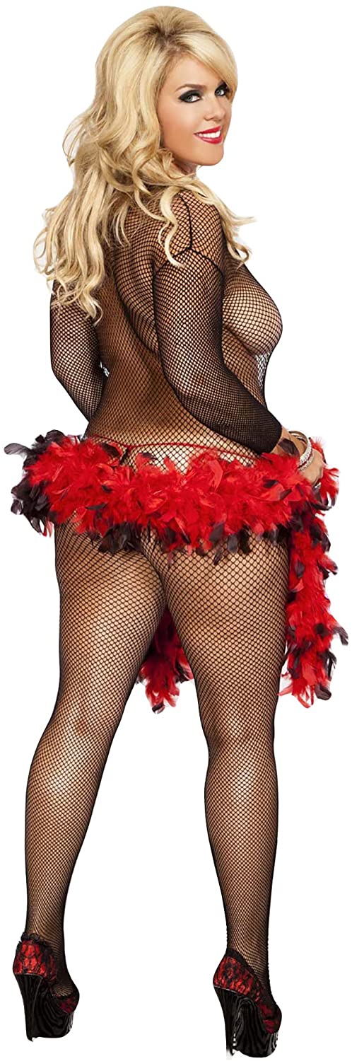 Price:$10.97 LEGS Women's Criss Cross Fishnet Long Sleeve Crotchless Bodystocking Queen, Black, One Size: Adult Exotic Lingerie Bodystockings: Clothing, Shoes & Jewelry