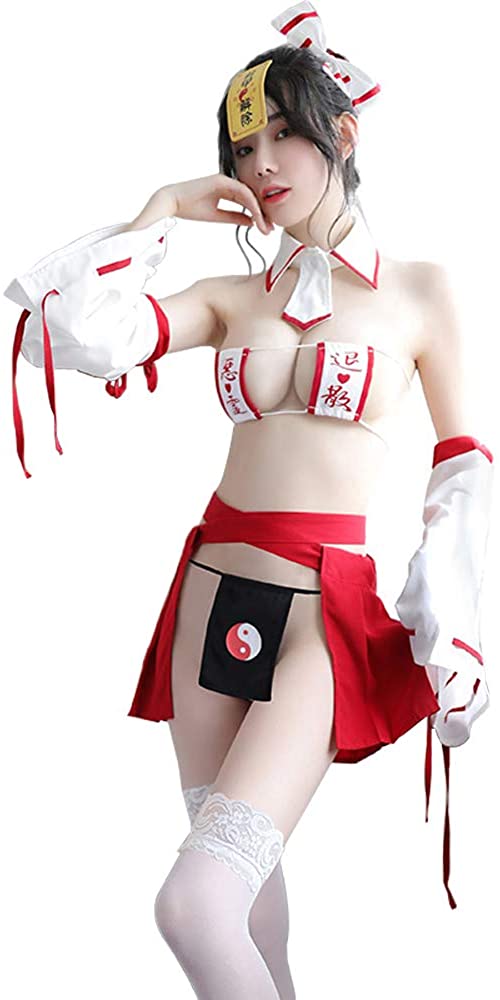 Price:$25.99 lingerie for women Sexy Lingerie Japanese Witch Chest Piece Bundled Pleated Skirt Uniform (7066Red) : Clothing, Shoes & Jewelry