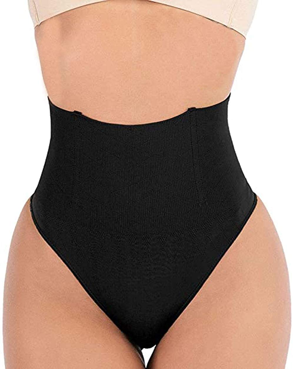 Price:$9.99 Women's High Waisted Control Cincher Tummy Control Thong Panties Slimmer Body Shaper Butt Lifter Underwear at Amazon Women’s Clothing store
