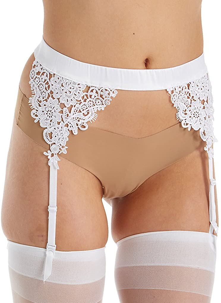 Price:$16.93 Women's Venice Lace Garter Belt Lingerie Accessory, White, One Size: Clothing, Shoes & Jewelry