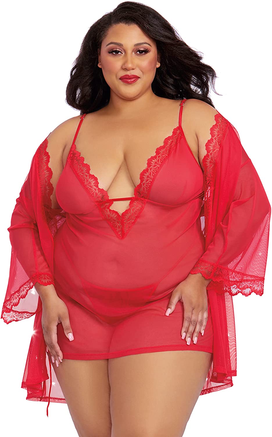 Price:$35.11 womens Ps Robe & Chemise Set: Clothing, Shoes & Jewelry