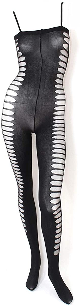 Price:$14.35 Opaque Spaghetti Strap Bodystockings, Nylon, Shredded Side, Bodystockings, Bodysuit, One Size, Black: Clothing, Shoes & Jewelry