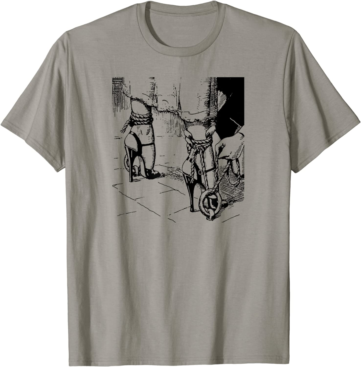 Price:$17.99 High Heel Fetish Rope Bondage Play Party BDSM Dungeon T-Shirt : Clothing, Shoes & Jewelry