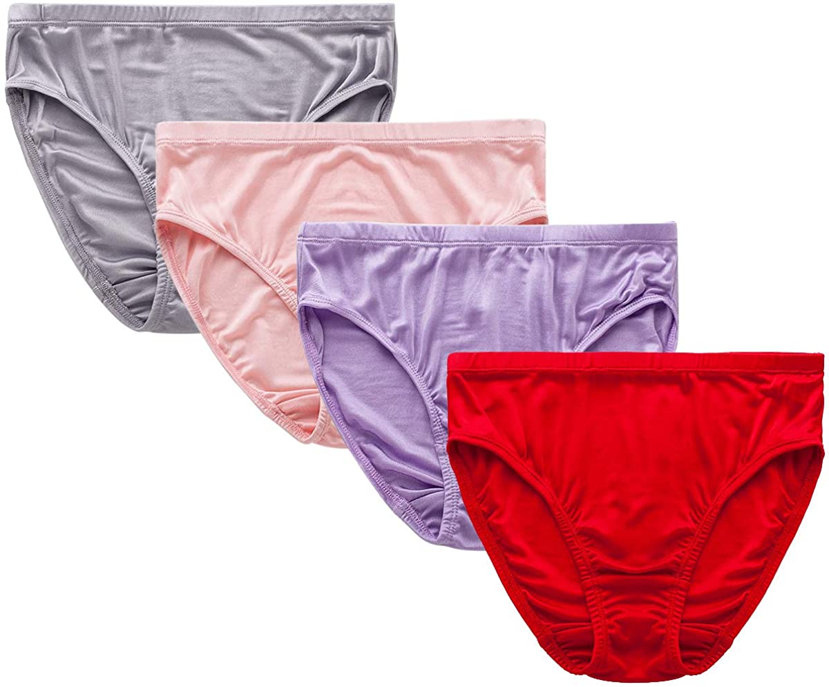 Price:$100.00 of 4 Women's 100% Silk Knitted Bikinis Panties Underwear Briefs S-XL at Amazon Women’s Clothing store