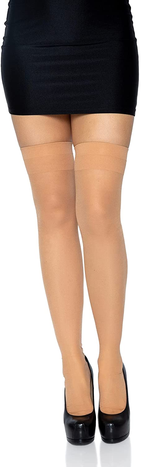 Price:$9.99 Avenue Women's Backseam Stockings, Nude/Black Cuban Heel, One Size: Seamed Stockings: Clothing, Shoes & Jewelry